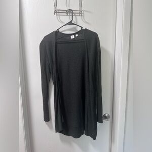 GAP Charcoal Open Front Cardigan